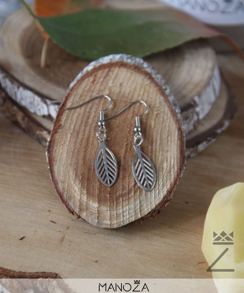 Boucles d'Oreilles Feuille