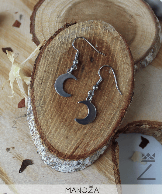 Boucles d'Oreilles Lune
