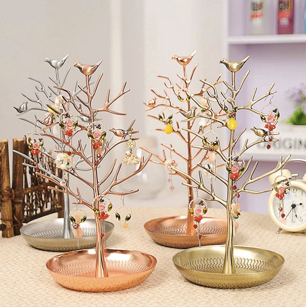 arbre à bijoux en métal