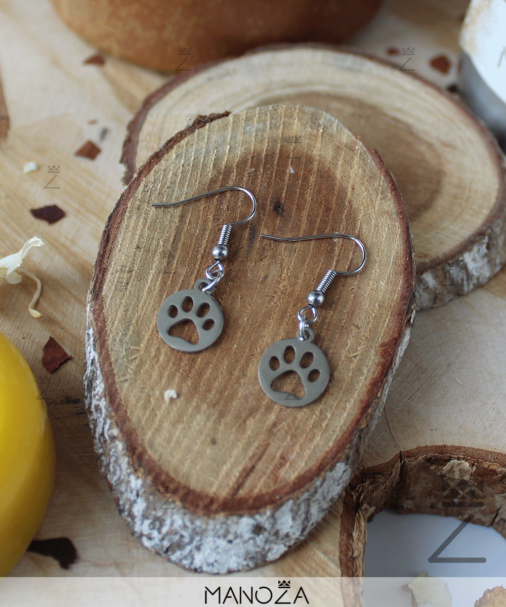 Boucles d'Oreilles Patte de Chien